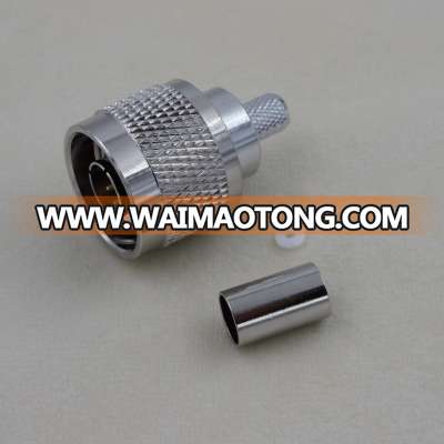 RF coaxial N male crimp connector for LMR240 cable (inner non solder)